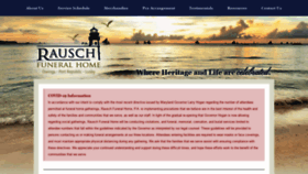 What Rauschfuneralhomes.com website looked like in 2020 (3 years ago)