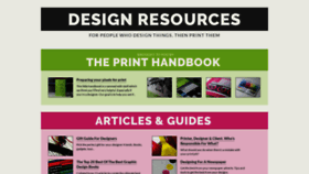What Resources.printhandbook.com website looked like in 2020 (4 years ago)