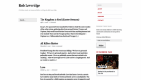 What Robleveridge.com website looked like in 2020 (3 years ago)