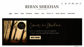 What Rhiansheehan.com website looked like in 2020 (3 years ago)