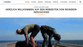 What Reindeer-geocaching.de website looked like in 2020 (3 years ago)