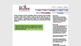 What Rossfoundation.us website looked like in 2020 (3 years ago)