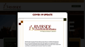 What Riversidecvb.com website looked like in 2020 (3 years ago)
