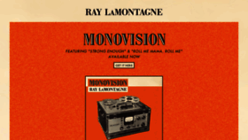 What Raylamontagne.com website looked like in 2020 (3 years ago)