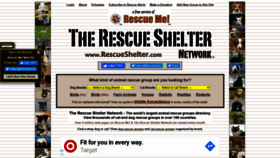 What Rescueshelter.com website looked like in 2020 (3 years ago)