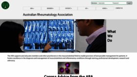 What Rheumatology.org.au website looked like in 2020 (3 years ago)