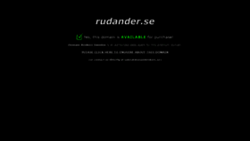 What Rudander.se website looked like in 2020 (3 years ago)
