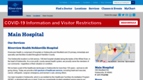 What Riverviewhospital.org website looked like in 2020 (5 years ago)