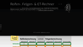 What Reifenrechner.at website looked like in 2020 (3 years ago)