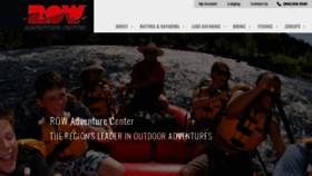What Rowadventurecenter.com website looked like in 2020 (3 years ago)