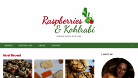 What Raspberriesandkohlrabi.com website looked like in 2020 (3 years ago)