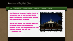 What Rosemarybaptistchurch.com website looked like in 2020 (3 years ago)