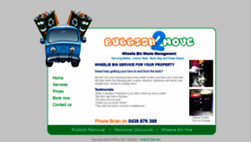 What Rubbish2move.com.au website looked like in 2020 (3 years ago)