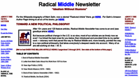 What Radicalmiddle.com website looked like in 2020 (3 years ago)
