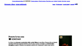 What Ristorantelaliberamilano.com website looked like in 2020 (3 years ago)