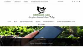 What Reformationacres.com website looked like in 2020 (3 years ago)