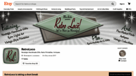 What Retroloco.com website looked like in 2020 (3 years ago)