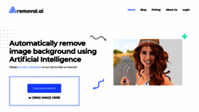 What Removal.ai website looked like in 2020 (5 years ago)