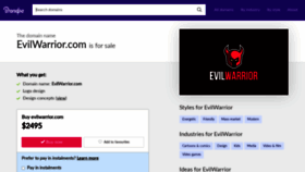 What Rampage.evilwarrior.com website looked like in 2020 (3 years ago)