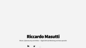 What Riccardomasutti.com website looked like in 2020 (3 years ago)