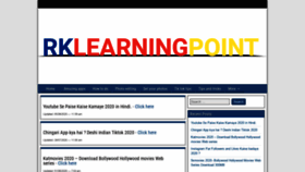 What Rklearningpoint.com website looked like in 2020 (3 years ago)
