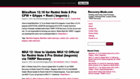 What Recovery-mode.com website looked like in 2020 (5 years ago)