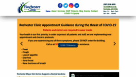 What Rochesterclinic.com website looked like in 2020 (3 years ago)