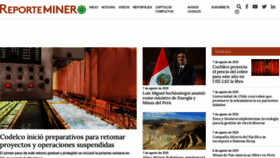 What Reporteminero.cl website looked like in 2020 (3 years ago)