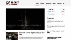What Rocketrundown.com website looked like in 2020 (3 years ago)