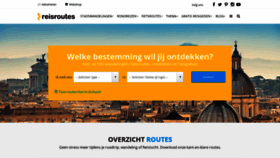 What Reisroutes.nl website looked like in 2020 (3 years ago)