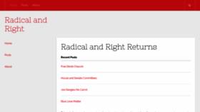 What Radical-and-right.org website looked like in 2020 (3 years ago)