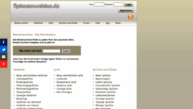 What Reimemaschine.de website looked like in 2020 (3 years ago)