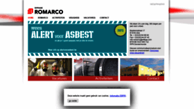 What Romarco.be website looked like in 2020 (3 years ago)