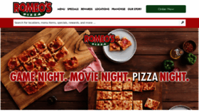 What Romeospizza.com website looked like in 2020 (3 years ago)