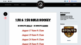 What Rosevillehockey.org website looked like in 2020 (3 years ago)