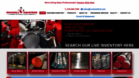 What Rockwellind.com website looked like in 2020 (3 years ago)
