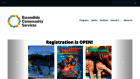 What Recreation.escondido.org website looked like in 2020 (3 years ago)