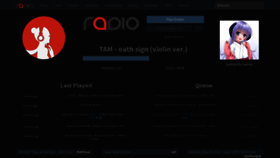 What R-a-d.io website looked like in 2020 (3 years ago)