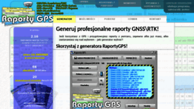 What Raportygps.pl website looked like in 2020 (3 years ago)