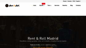 What Rentandrollmadrid.com website looked like in 2020 (3 years ago)
