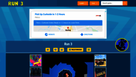 What Run3game.io website looked like in 2020 (3 years ago)