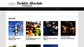 What Roskildeaftenskole.dk website looked like in 2020 (3 years ago)