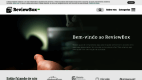 What Reviewbox.com.br website looked like in 2020 (3 years ago)