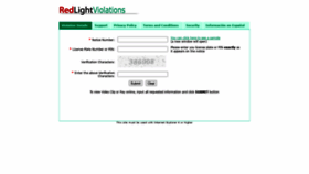 What Redlightviolations.com website looked like in 2020 (3 years ago)