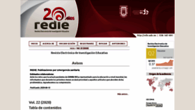 What Redie.uabc.mx website looked like in 2020 (3 years ago)