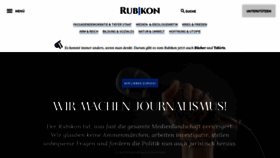 What Rubikon.news website looked like in 2020 (3 years ago)
