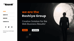 What Roshiya.com website looked like in 2020 (3 years ago)