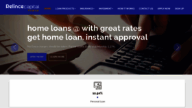 What Reliancecapitalfinance.com website looked like in 2020 (3 years ago)