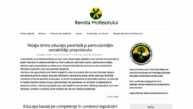 What Revistaprofesorului.ro website looked like in 2020 (3 years ago)