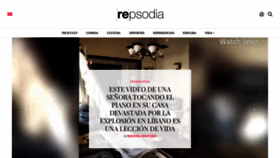 What Repsodia.com website looked like in 2020 (3 years ago)